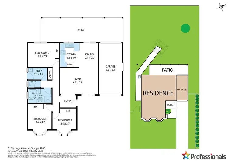 Floorplan of Homely house listing, 21 Taronga Avenue, Orange NSW 2800