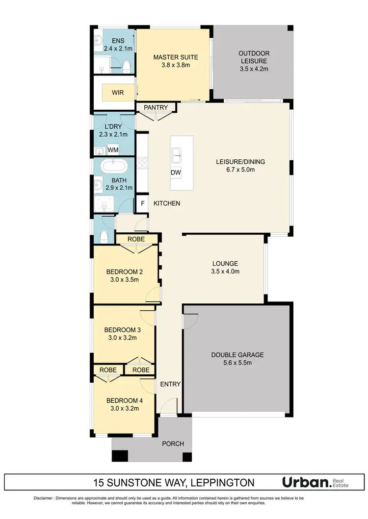 Floorplan of Homely house listing, 15 Sunstone Way, Leppington NSW 2179
