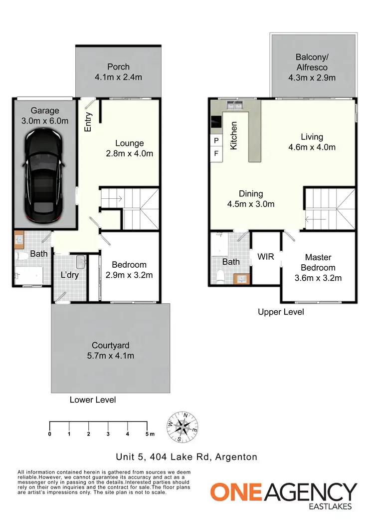 Floorplan of Homely townhouse listing, 5/404 Lake Road, Argenton NSW 2284