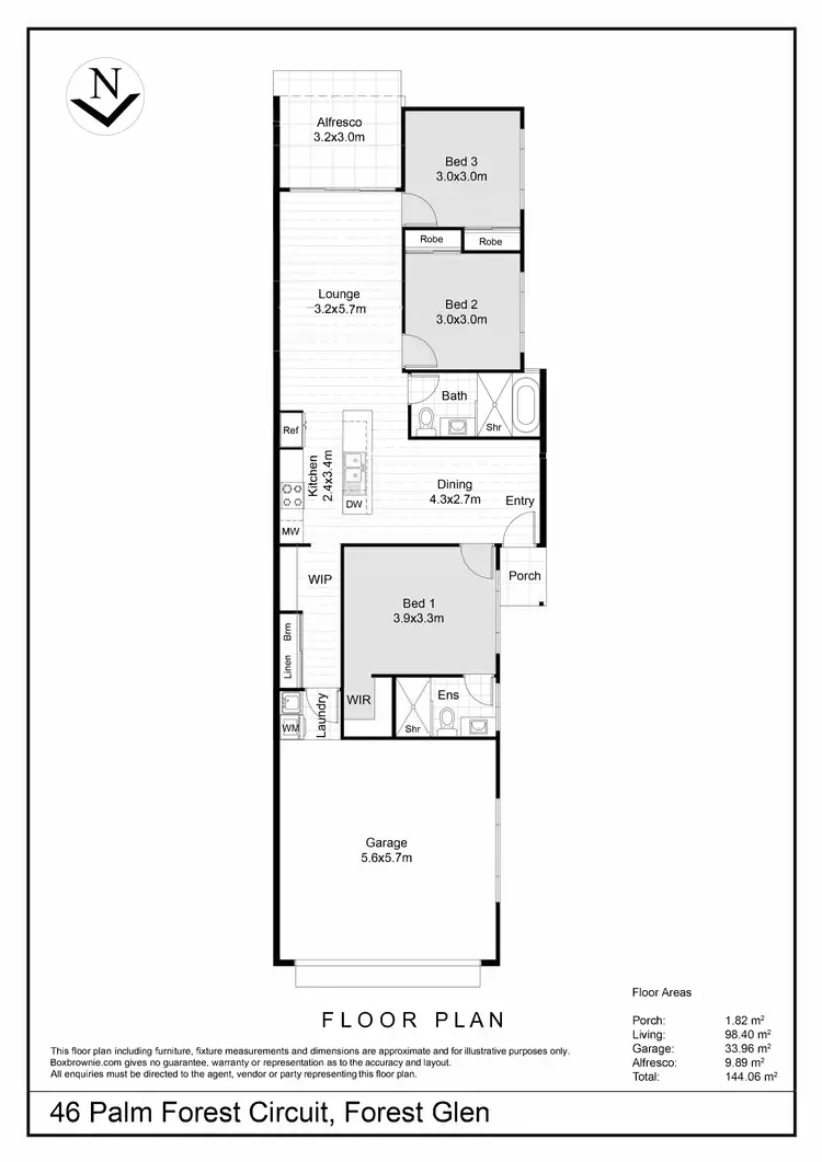 Floorplan of Homely house listing, 46 Palm Forest Circuit, Forest Glen QLD 4556