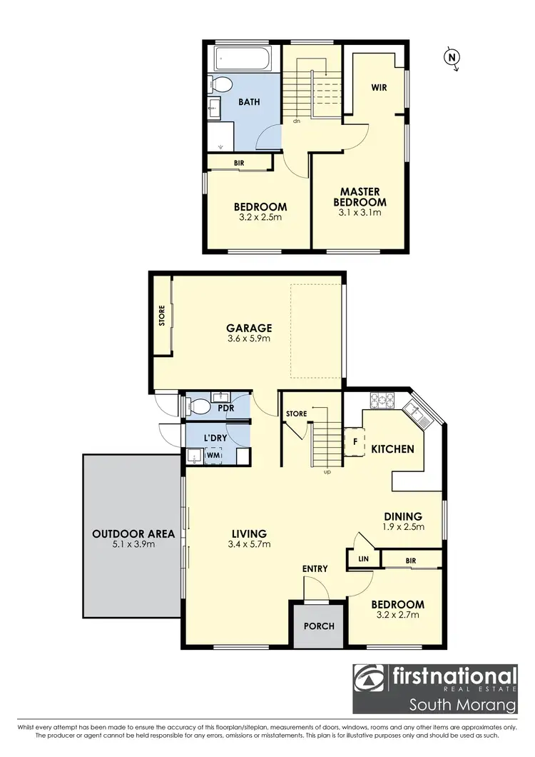 Floorplan of Homely townhouse listing, 1/5 Redwood Street, Heidelberg West VIC 3081