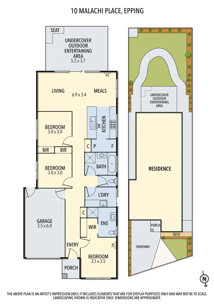 Floorplan of Homely house listing, 10 Malachi Place, Epping VIC 3076