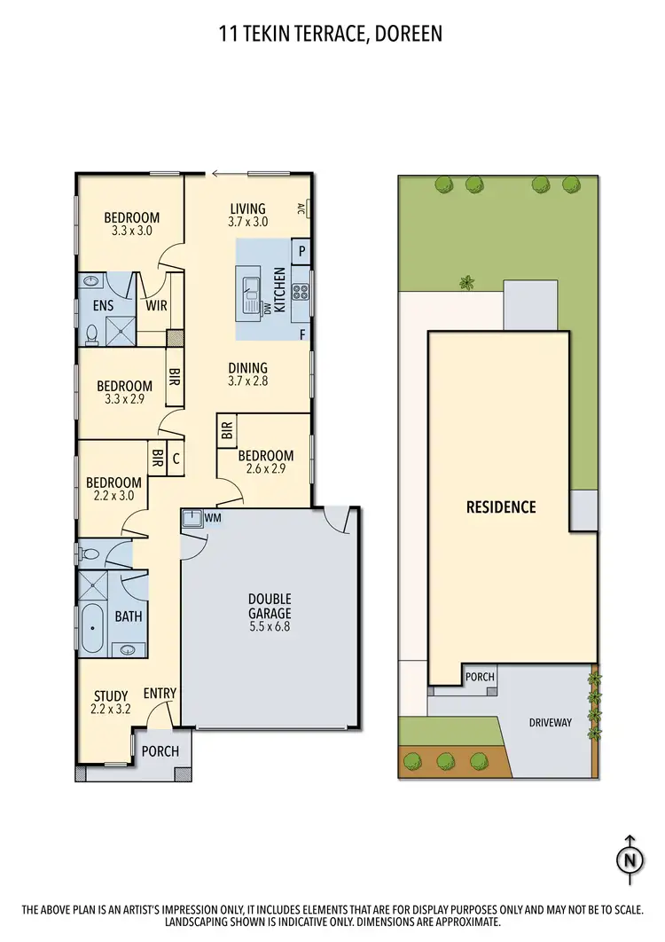 Floorplan of Homely house listing, 11 Tekin Terrace, Doreen VIC 3754