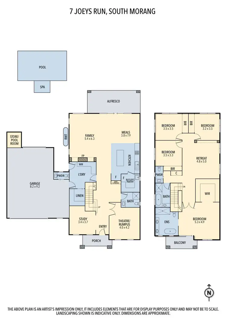 Floorplan of Homely house listing, 7 Joeys Run, South Morang VIC 3752