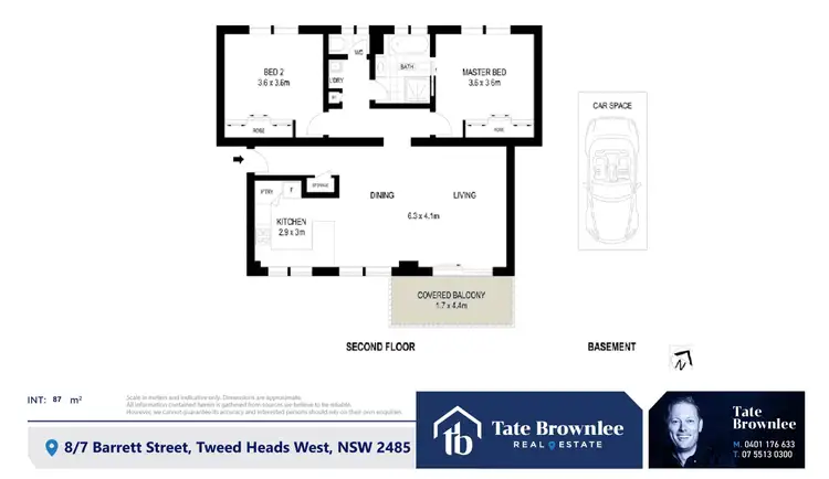 Floorplan of Homely unit listing, 8/7 Barrett Street, Tweed Heads West NSW 2485