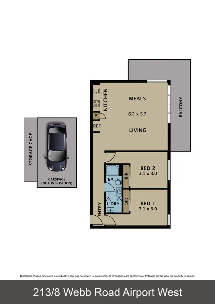 Floorplan of Homely apartment listing, 213/8 Webb Road, Airport West VIC 3042