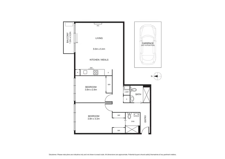 Floorplan of Homely apartment listing, 501/97 Flemington Road, North Melbourne VIC 3051
