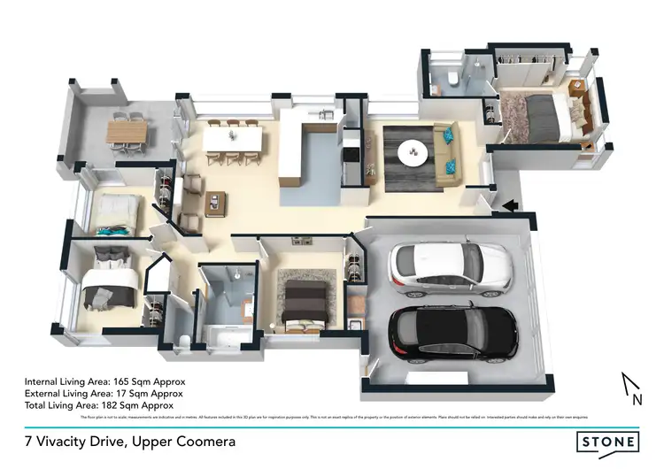 Floorplan of Homely house listing, 7 Vivacity Drive, Upper Coomera QLD 4209