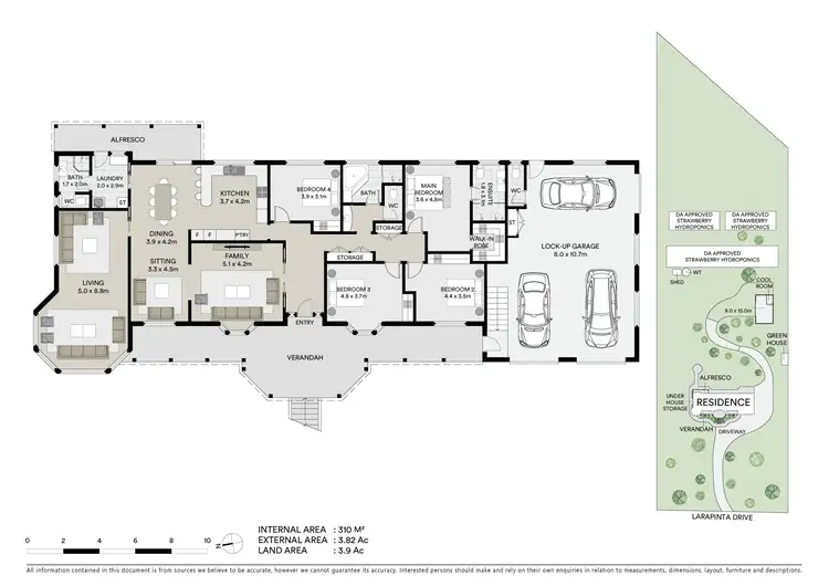 Floorplan of Homely rural property listing, 44 Larapinta Drive, Wyee Point NSW 2259