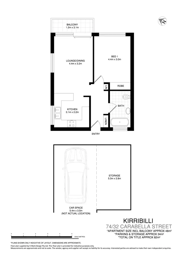 Floorplan of Homely apartment listing, 74/32 Carabella Street, Kirribilli NSW 2061