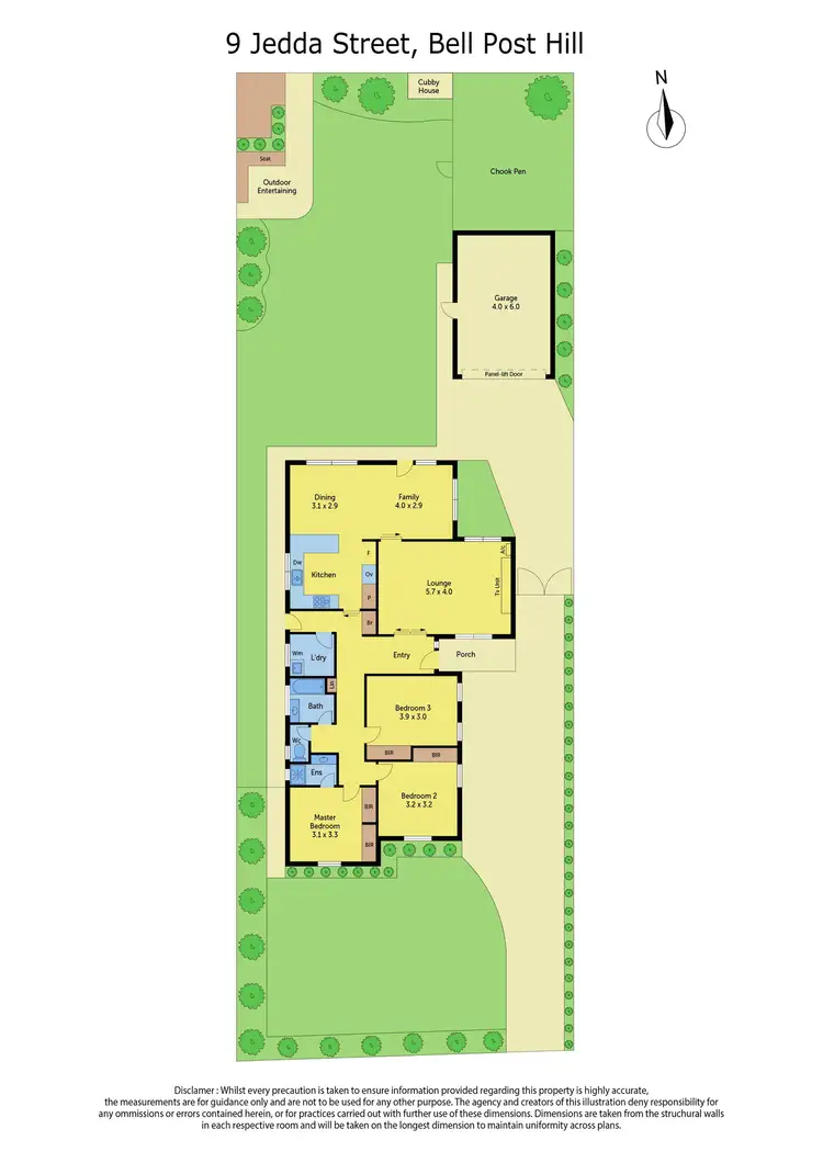 Floorplan of Homely house listing, 9 Jedda Street, Bell Post Hill VIC 3215