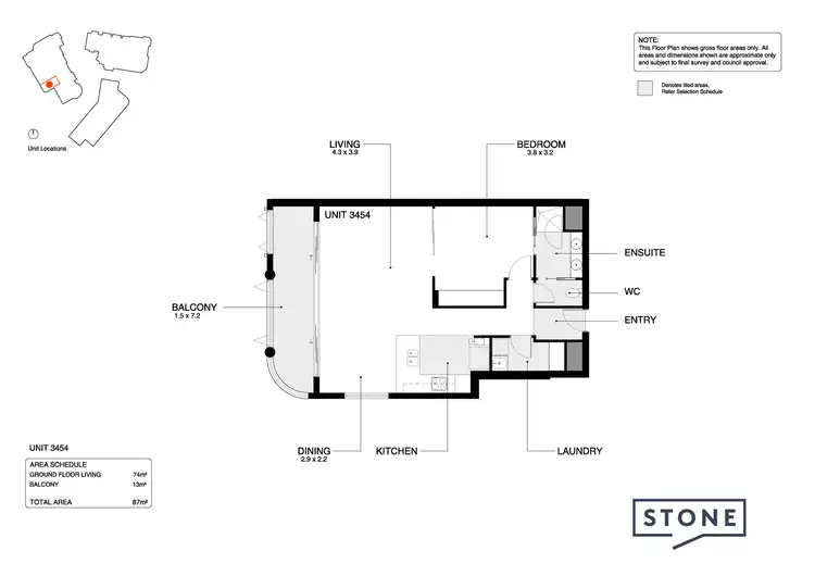 Floorplan of Homely unit listing, 3082/3029 The Boulevard, Carrara QLD 4211
