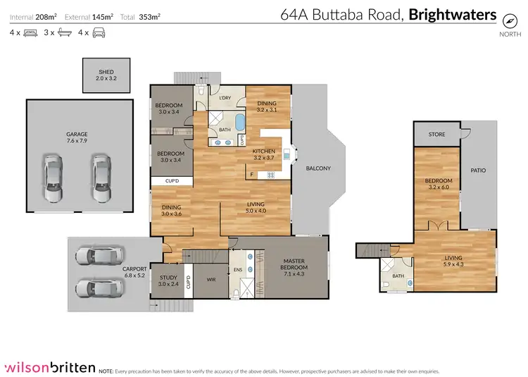 Floorplan of Homely house listing, 64a Buttaba Road, Brightwaters NSW 2264