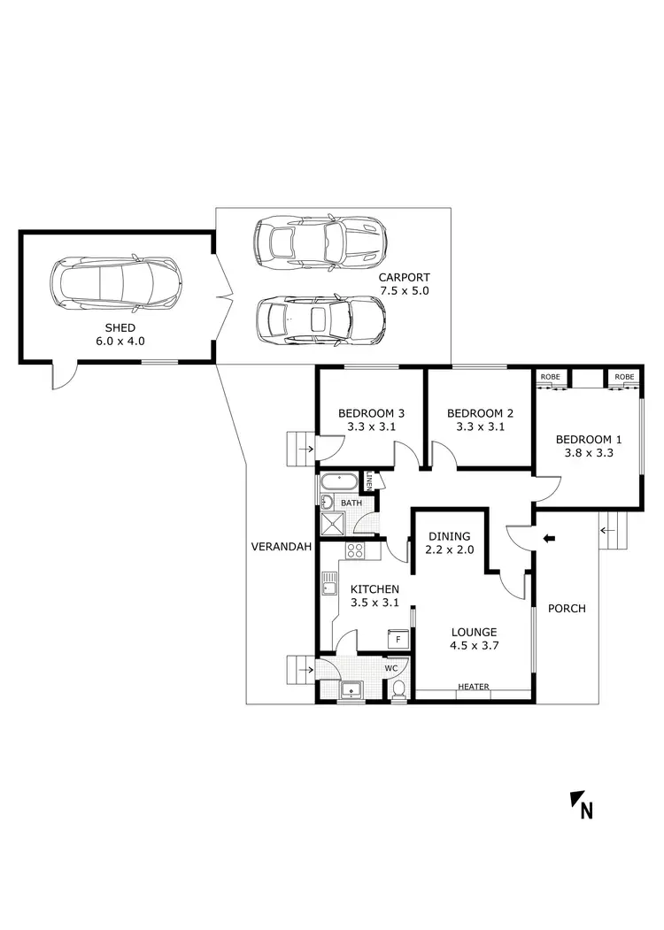 Floorplan of Homely house listing, 474 High Street, Golden Square VIC 3555
