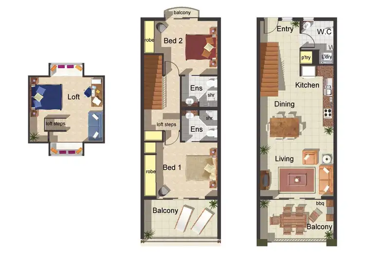 Floorplan of Homely unit listing, 7/6 James Street, Cairns North QLD 4870