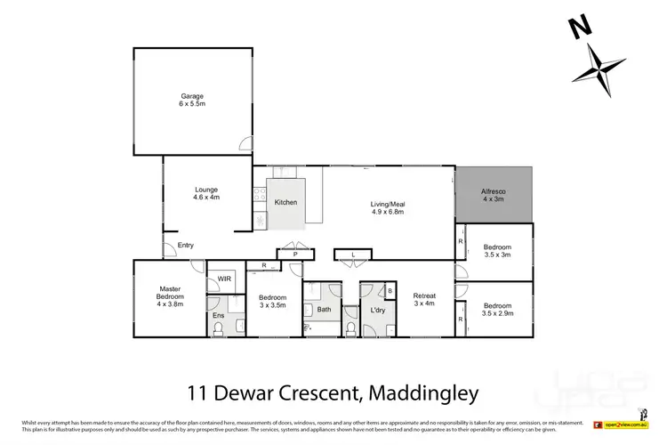 Floorplan of Homely house listing, 11 Dewar Crescent, Maddingley VIC 3340