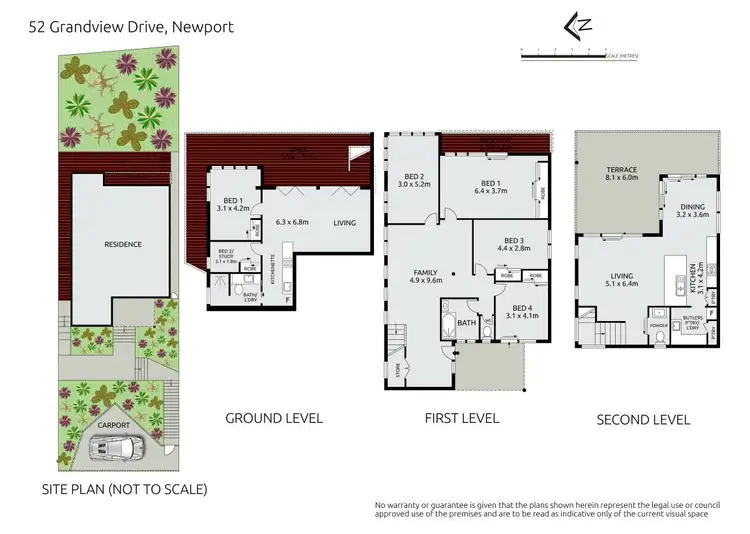 Floorplan of Homely house listing, 52 Grandview Drive, Newport NSW 2106