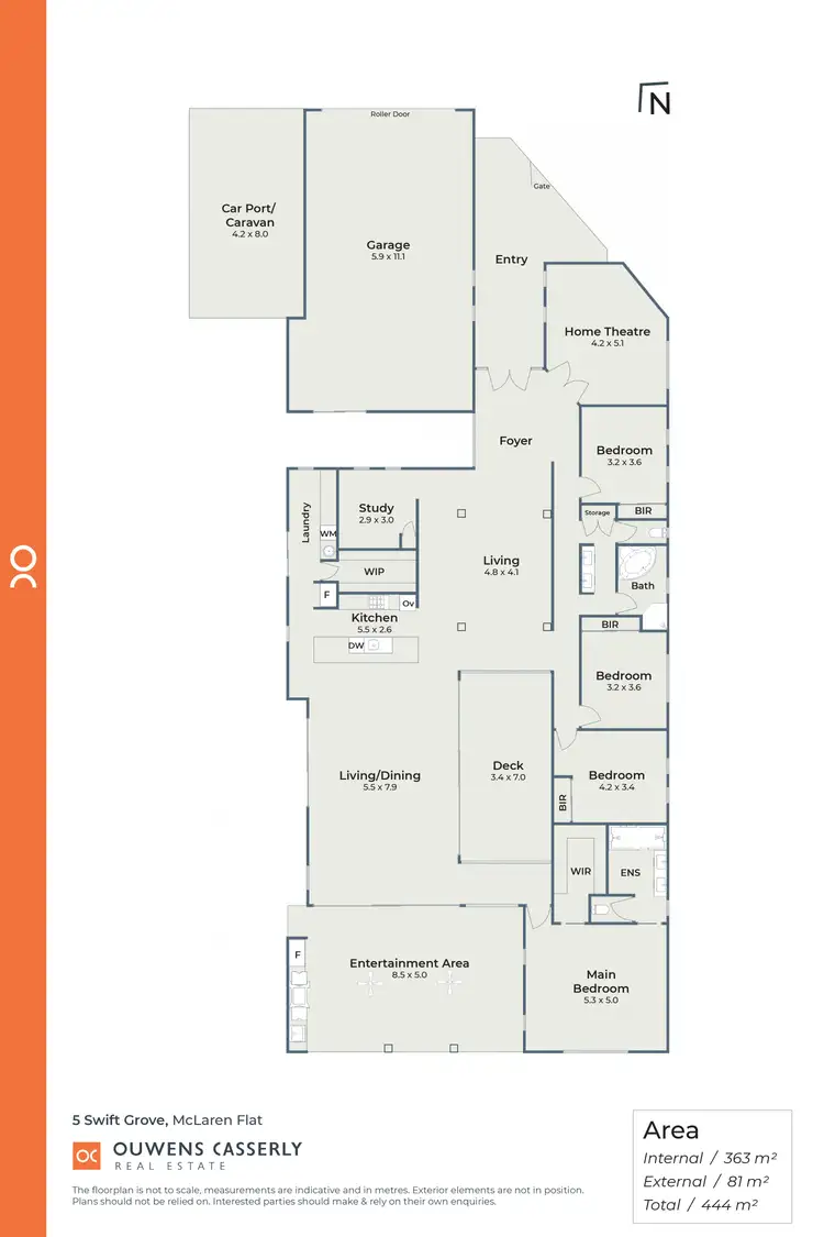 Floorplan of Homely house listing, 5 Swift Grove, Mclaren Flat SA 5171