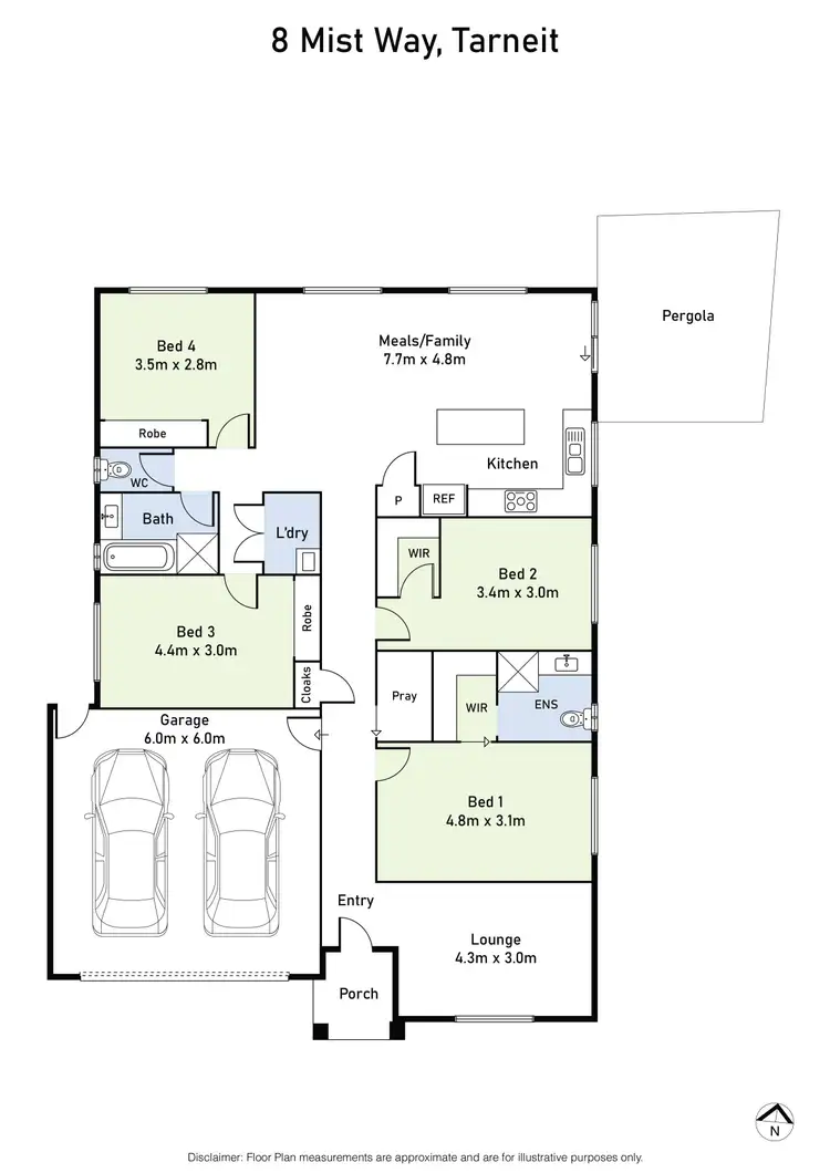 Floorplan of Homely house listing, 8 Mist Way, Tarneit VIC 3029