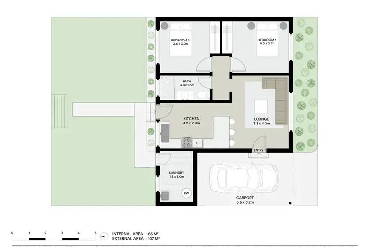 Floorplan of Homely unit listing, 3/70A Lawson Street, Mudgee NSW 2850