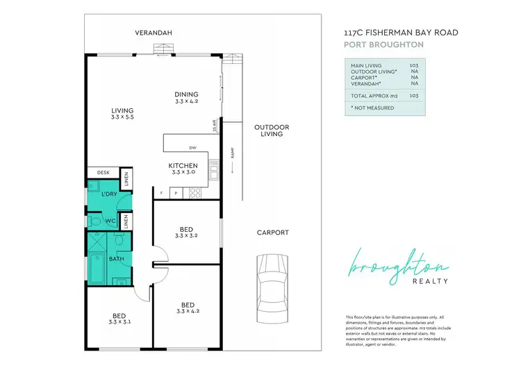 Floorplan of Homely house listing, 117C Fisherman Bay Road, Port Broughton SA 5522