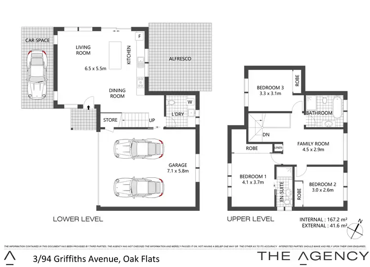 Floorplan of Homely townhouse listing, 3/94 Griffiths Street, Oak Flats NSW 2529