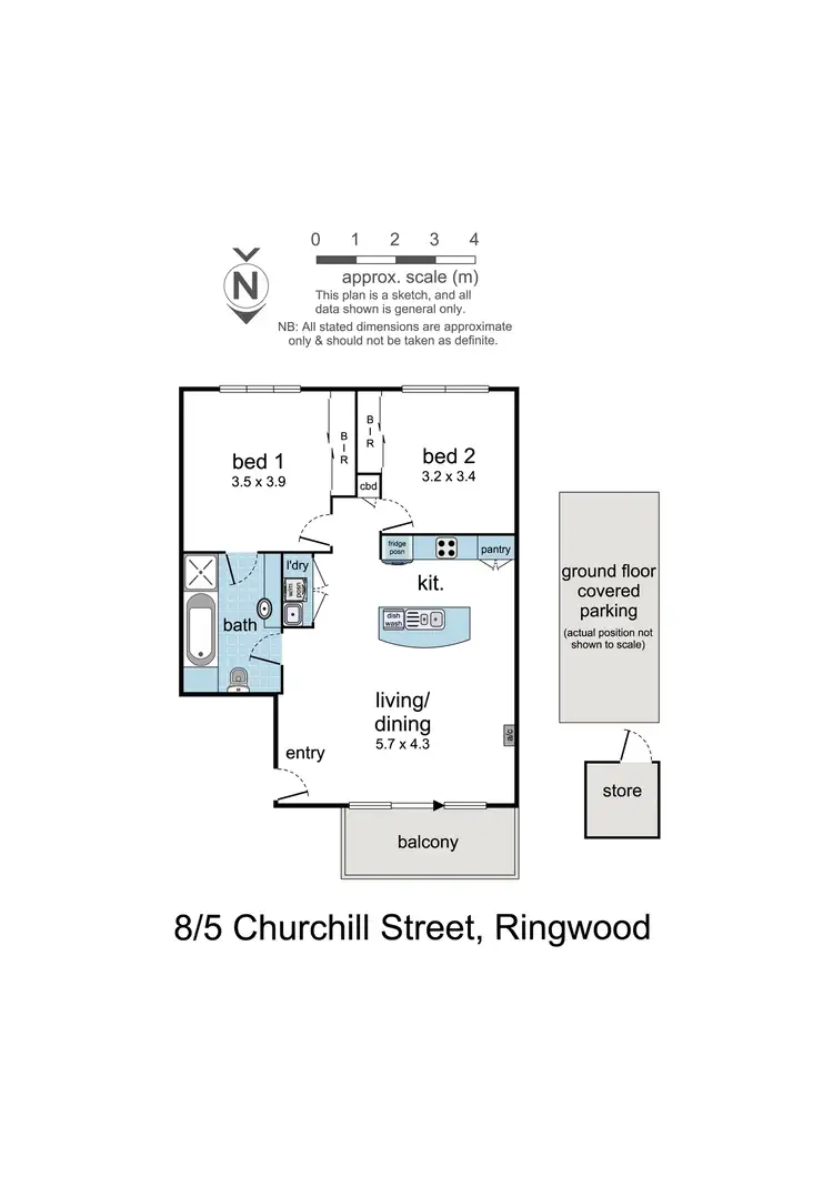 Floorplan of Homely apartment listing, 8/5 Churchill Street, Ringwood VIC 3134