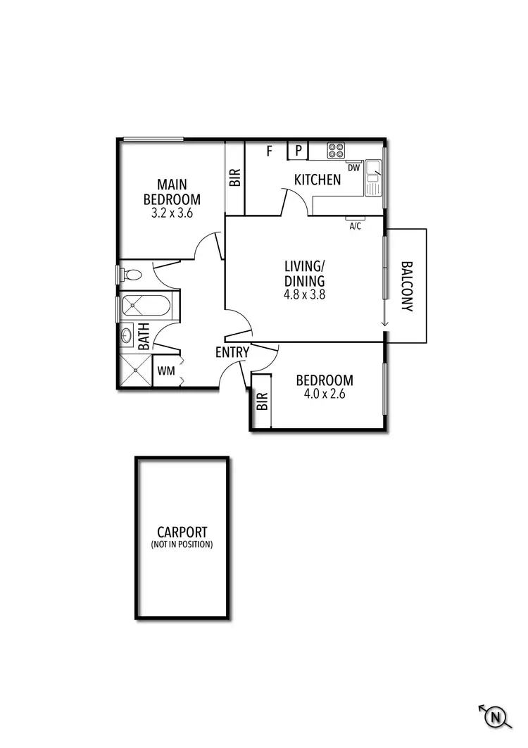 Floorplan of Homely apartment listing, 34/30 Murphy Street, South Yarra VIC 3141