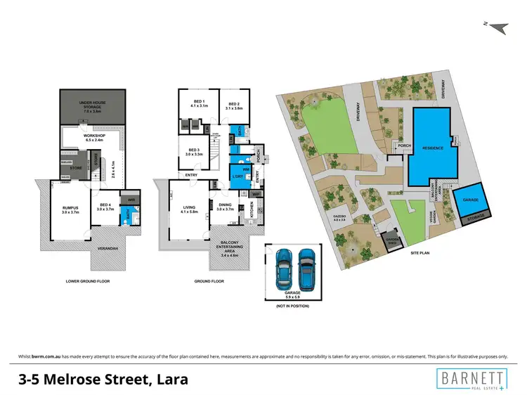 Floorplan of Homely house listing, 3-5 Melrose Street, Lara VIC 3212