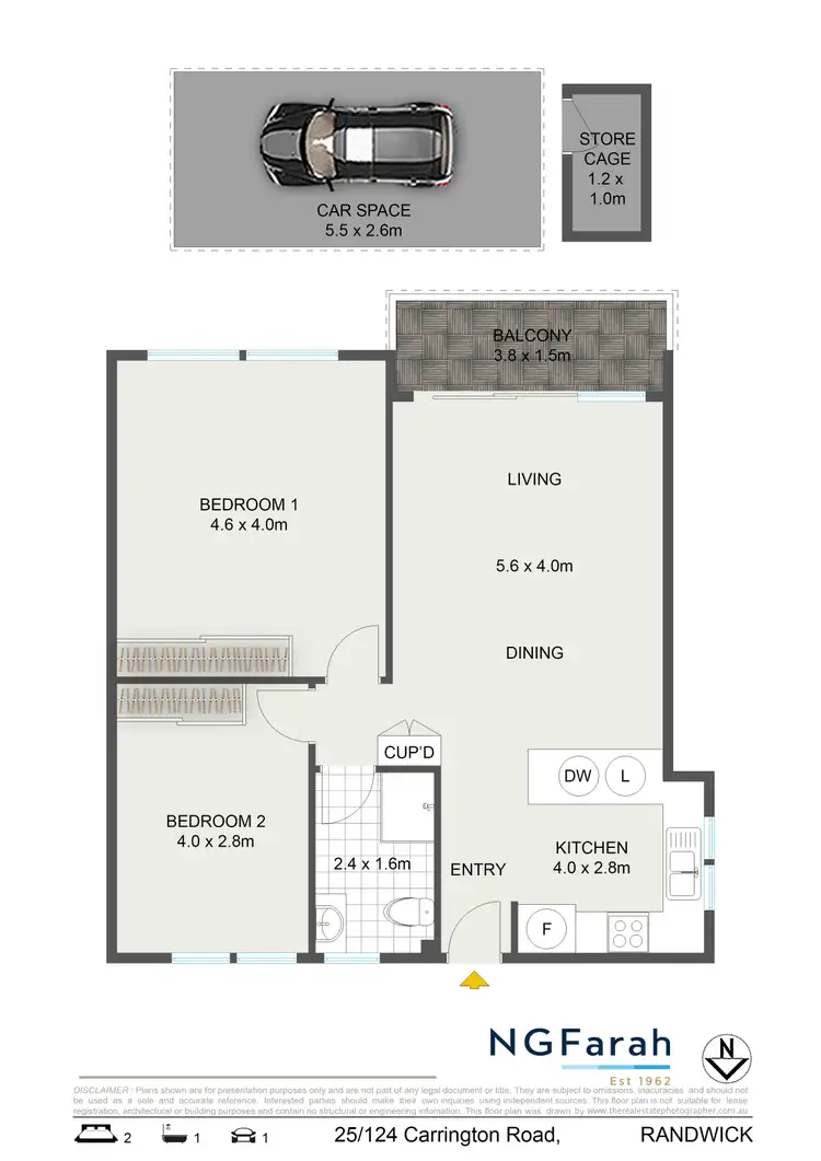 Floorplan of Homely apartment listing, 25/124 Carrington Road, Randwick NSW 2031