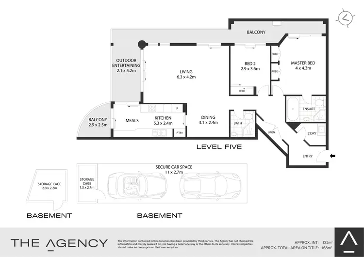 Floorplan of Homely apartment listing, 32C/2 Brady Street, Mosman NSW 2088