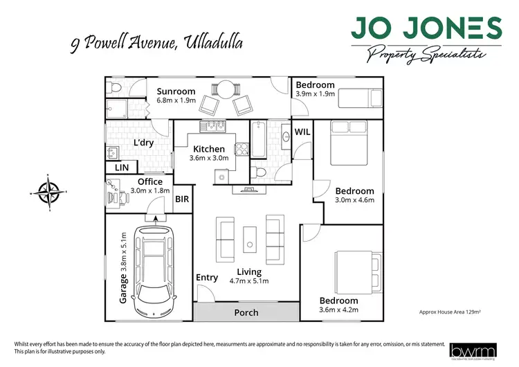 Floorplan of Homely house listing, 9 Powell Avenue, Ulladulla NSW 2539
