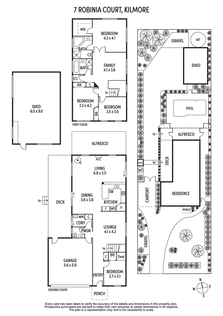Floorplan of Homely house listing, 7 Robinia Court, Kilmore VIC 3764