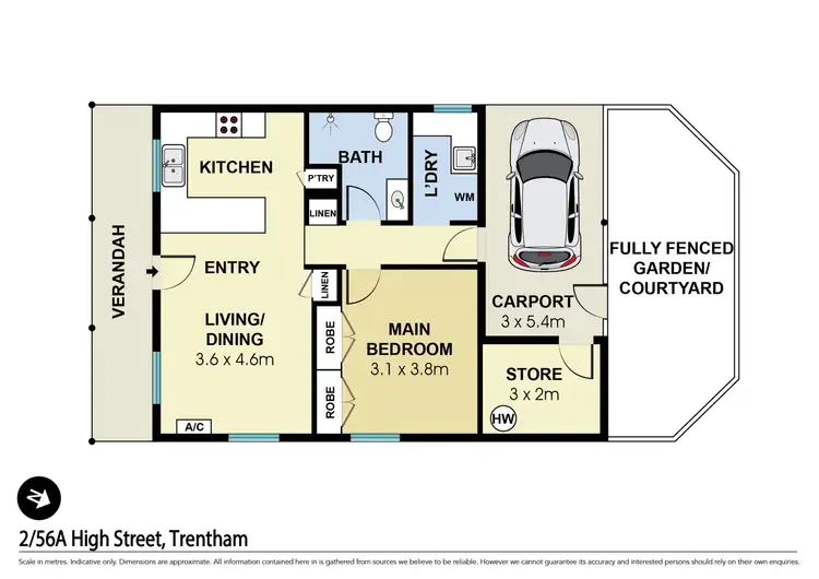 Floorplan of Homely unit listing, 2/56a High Street, Trentham VIC 3458