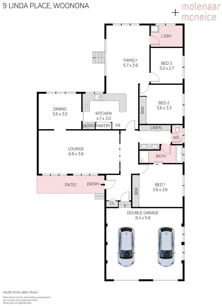 Floorplan of Homely house listing, 9 Linda Place, Woonona NSW 2517