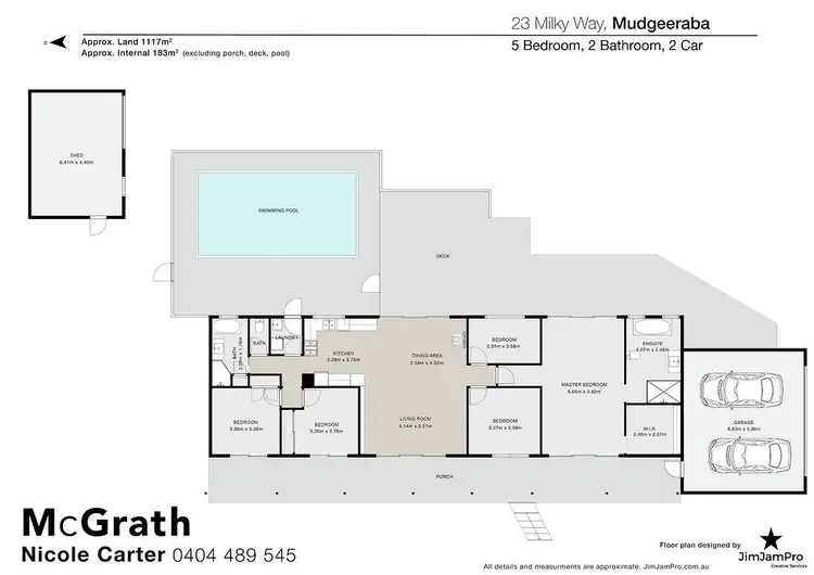 Floorplan of Homely house listing, 23 Milky Way, Mudgeeraba QLD 4213