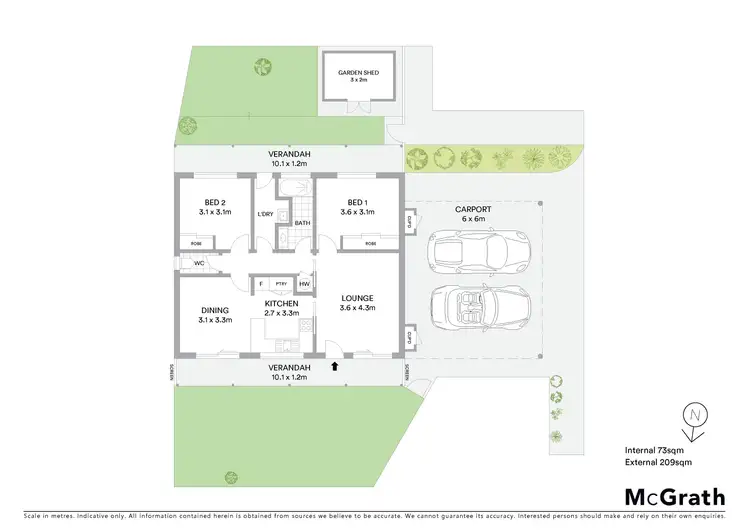 Floorplan of Homely unit listing, 3/10 Roth Court, Mudgee NSW 2850