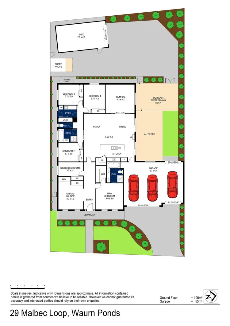 Floorplan of Homely house listing, 29 Malbec Loop, Waurn Ponds VIC 3216