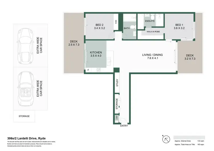 Floorplan of Homely apartment listing, 306s/2 Lardelli Drive, Ryde NSW 2112