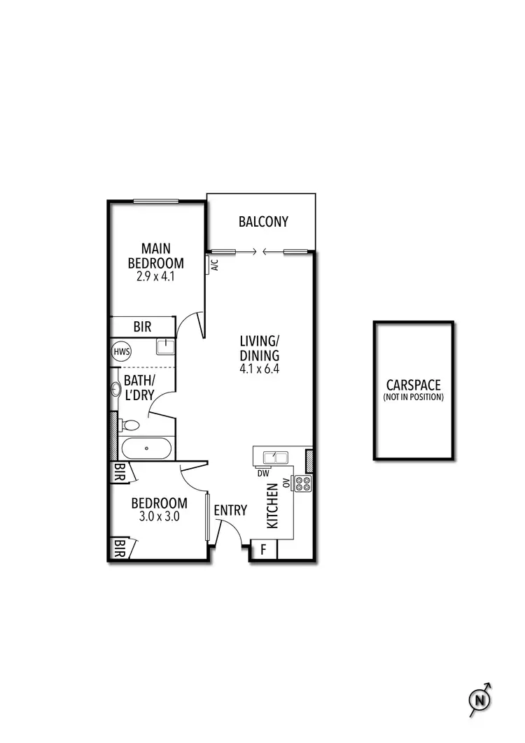 Floorplan of Homely apartment listing, 411/610 St Kilda Road, Melbourne VIC 3004