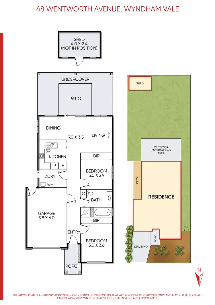 Floorplan of Homely house listing, 48 Wentworth Avenue, Wyndham Vale VIC 3024