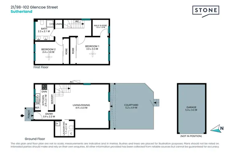 Floorplan of Homely townhouse listing, 21/98-102 Glencoe Street, Sutherland NSW 2232