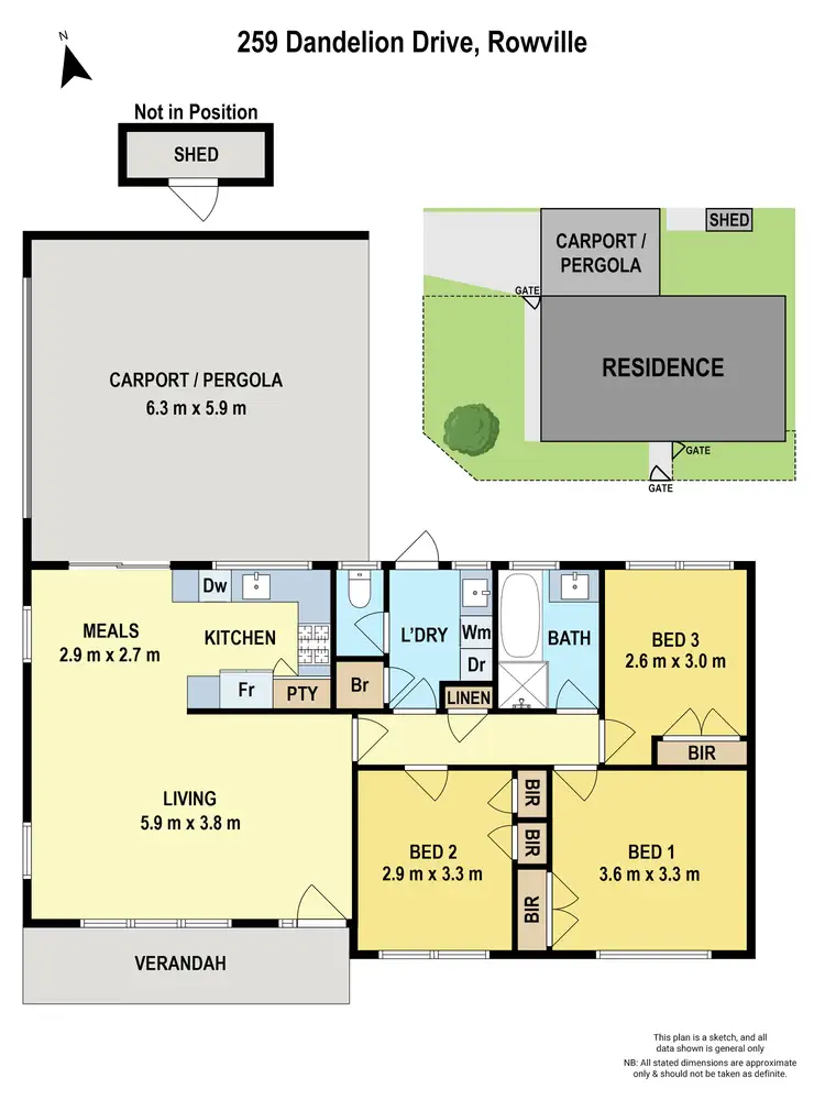 Floorplan of Homely house listing, 259 Dandelion Drive, Rowville VIC 3178