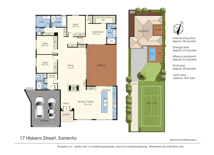 Floorplan of Homely house listing, 17 Hiskens Street, Sorrento VIC 3943