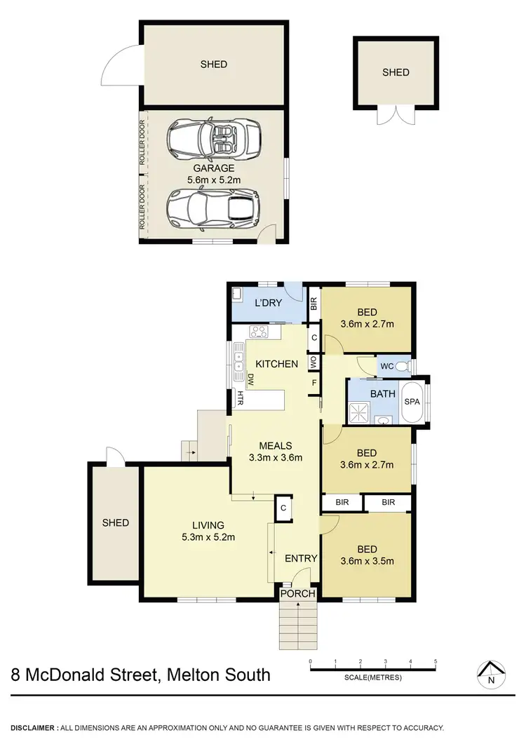Floorplan of Homely house listing, 8 McDonald Street, Melton South VIC 3338