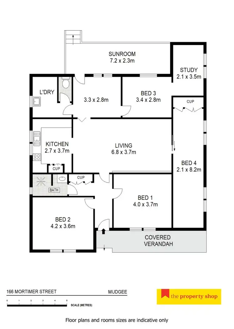 Floorplan of Homely house listing, 166 Mortimer Street, Mudgee NSW 2850