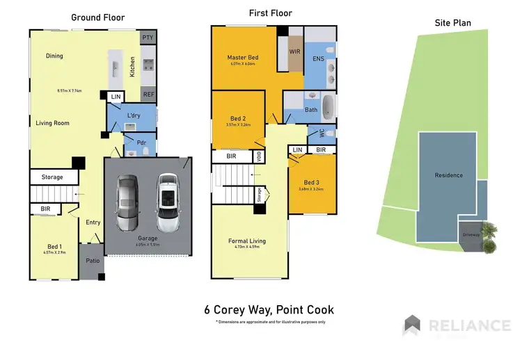 Floorplan of Homely house listing, 6 Corey Way, Point Cook VIC 3030