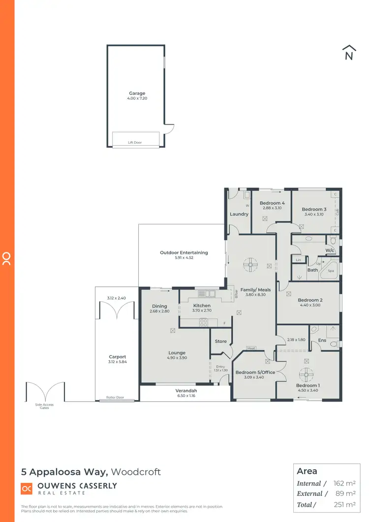 Floorplan of Homely house listing, 5 Appaloosa Way, Woodcroft SA 5162