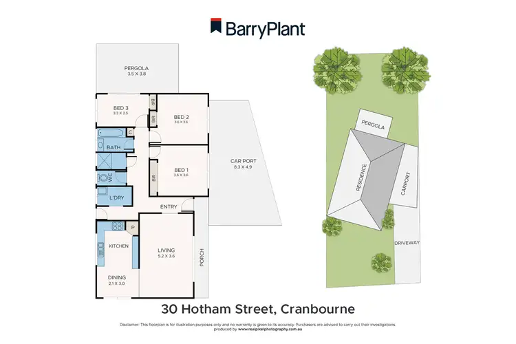 Floorplan of Homely house listing, 30 Hotham Street, Cranbourne VIC 3977