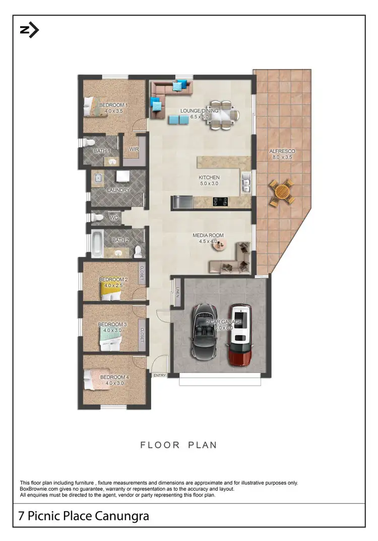 Floorplan of Homely house listing, 7 Picnic Place, Canungra QLD 4275